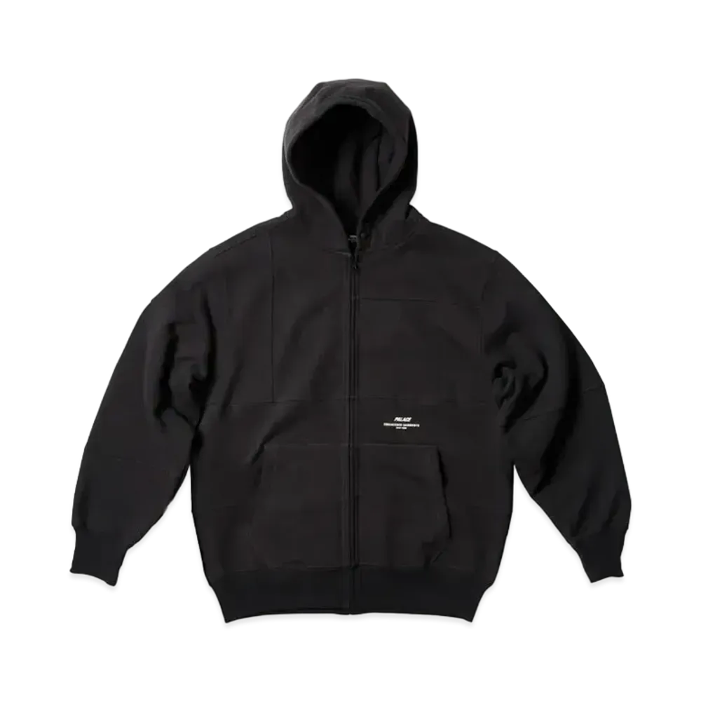 PALACE Engineered Garments Heavy Patchwork Zip Hood "Black"