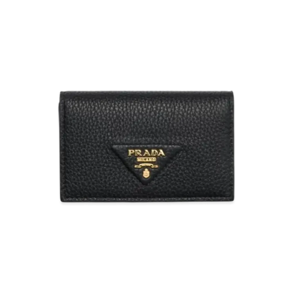 PRADA Leather Card Holder "Black"