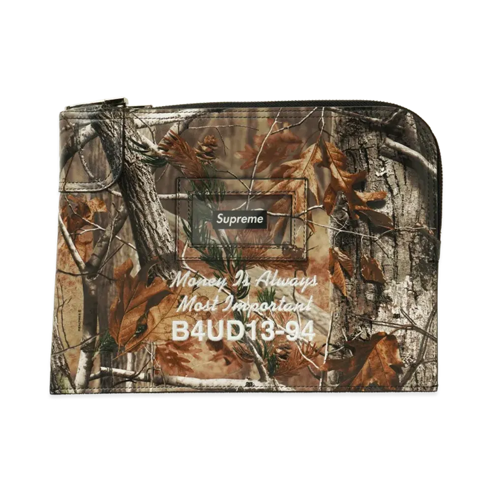 Supreme Leather Money Bag (25FW) "Realtree® Hardwoods Camo"