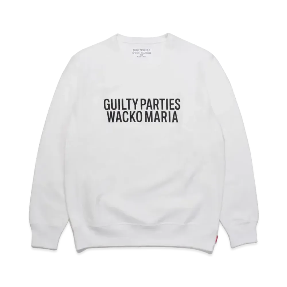 WACKO MARIA HEAVY WEIGHT SWEAT SHIRT "White"