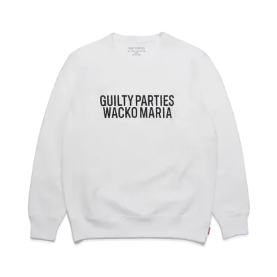 WACKO MARIA HEAVY WEIGHT SWEAT SHIRT "White"