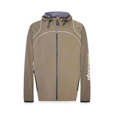 BALENCIAGA Men`s Techwear Zip-Up Jacket "Beige/Gray"