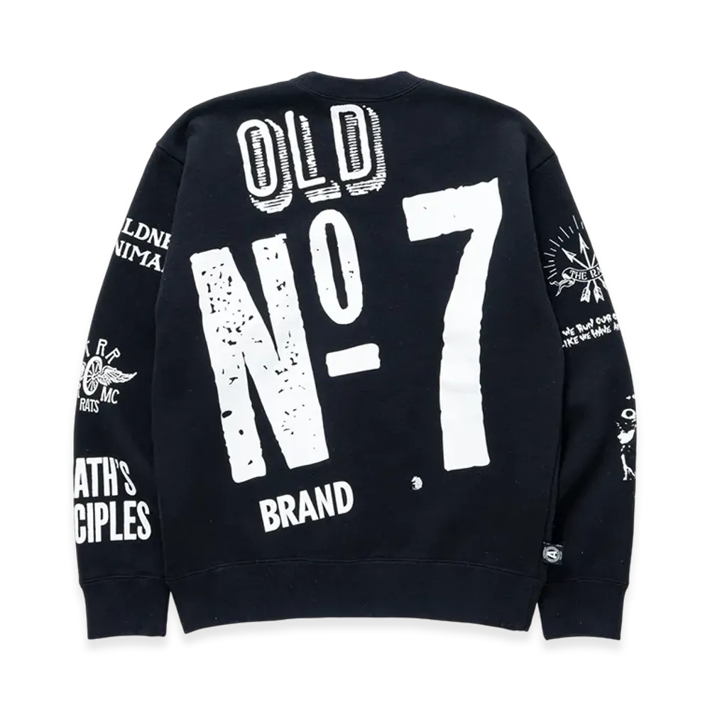 RATS Crazy Crew Neck Sweat "Black"