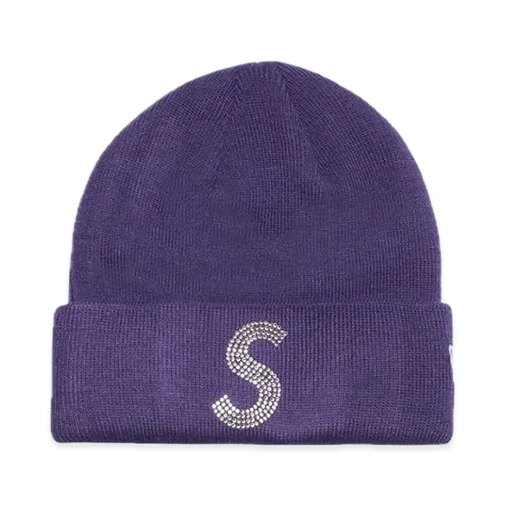 Supreme New Era Swarovski S Logo Beanie "Purple"