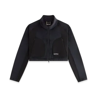 Kith Women Reiko Fleece Cropped Jacket "Black"