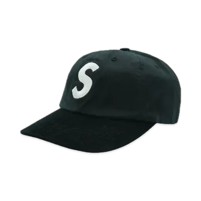 Supreme 2-Tone S Logo 6-Panel "Black"