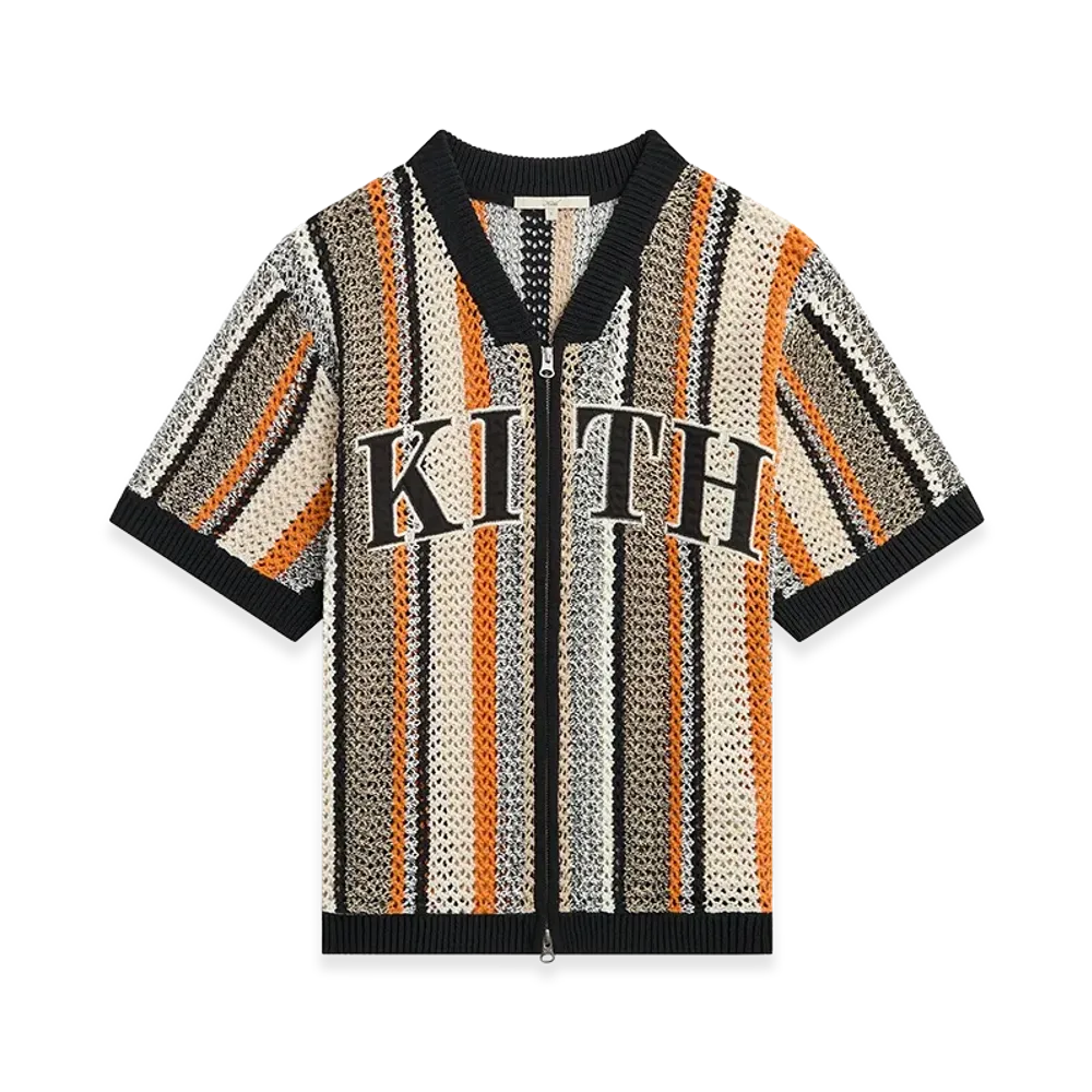 Kith Women's Spencer III Crochet Zip Up Jersey "Ink"