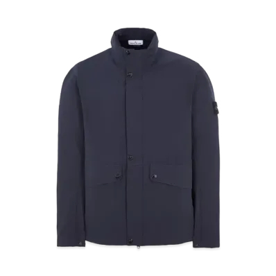 Stone Island 40327 Light Soft Shell-R_E.DYE Technology In Recycled Polyester "Blue"
