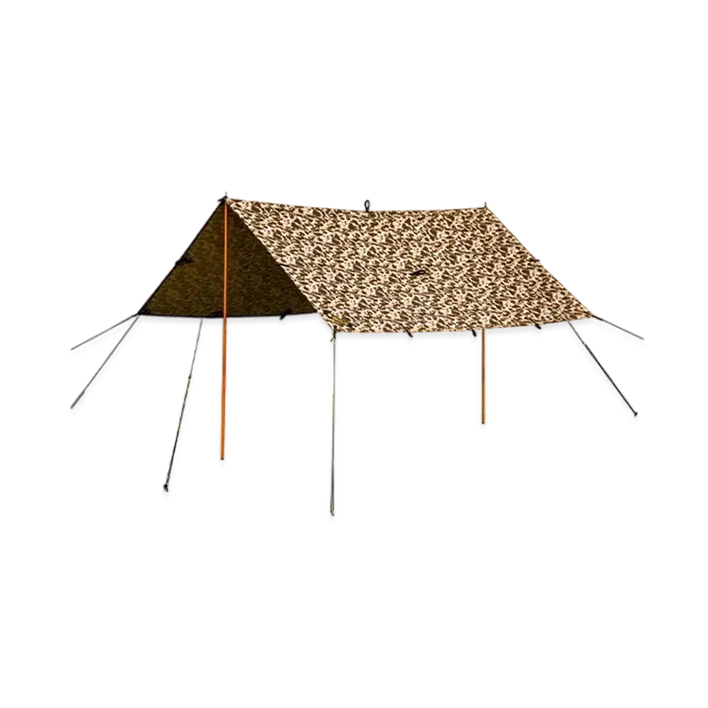 A BATHING APE x GRIP SWANY Camo Fireproof Tarp "Beige"