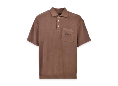 BREATH Glory Pile Polo Shirt "Brown"