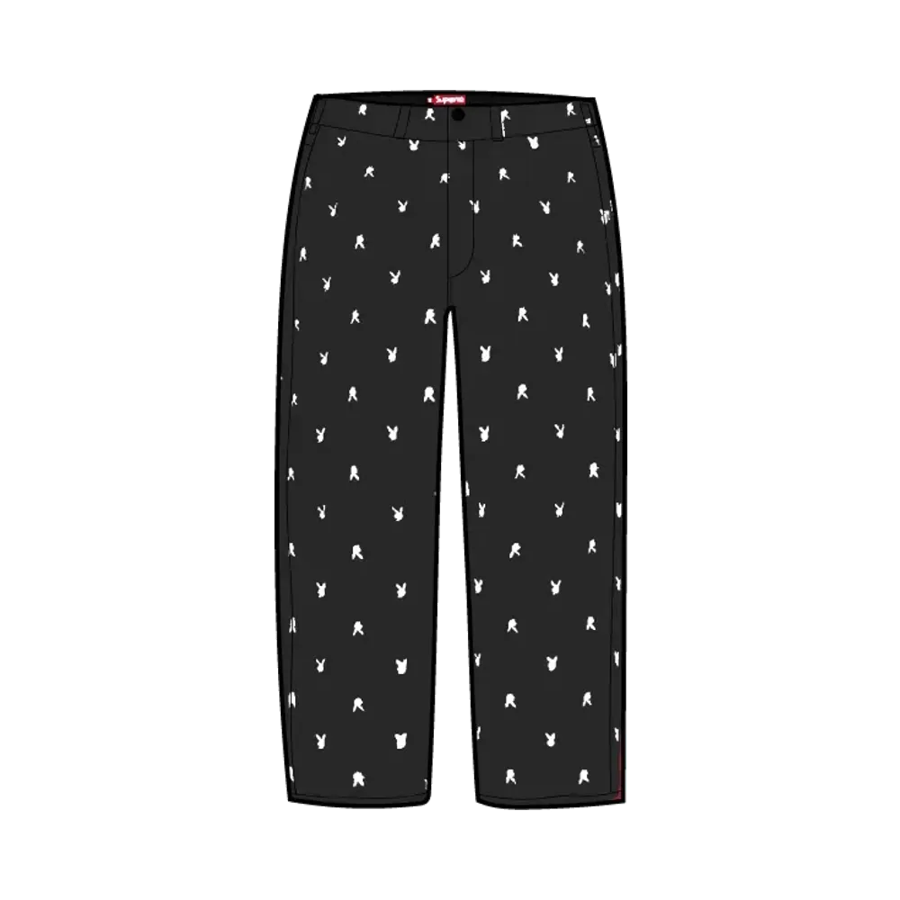 Supreme Chino Pant "Black Playboy"
