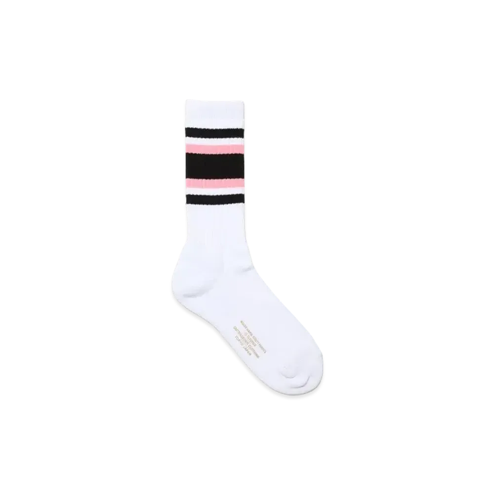 WACKO MARIA Striped Socks "Pink"