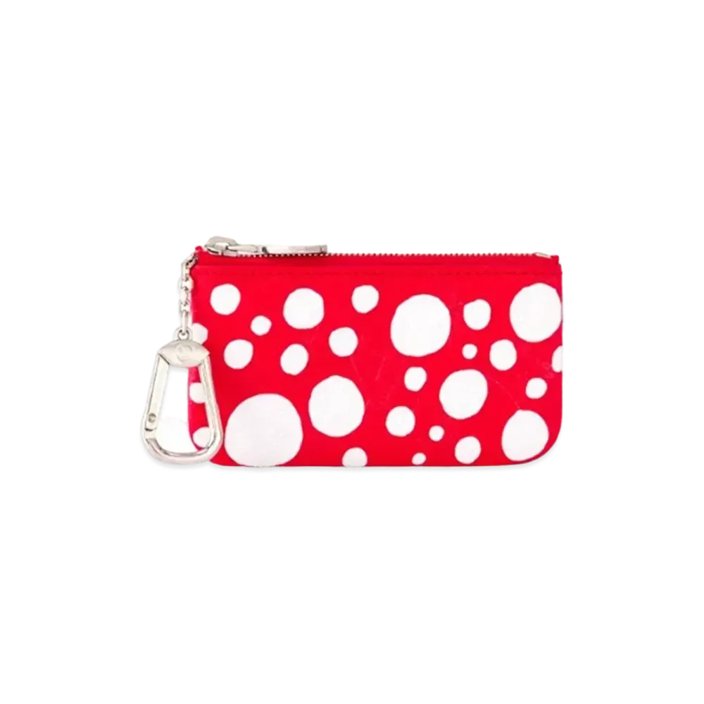 Louis Vuitton x Yayoi Kusama Key Pouch Monogram Empreinte Leather Infinity Dots "Rouge/Blanc"