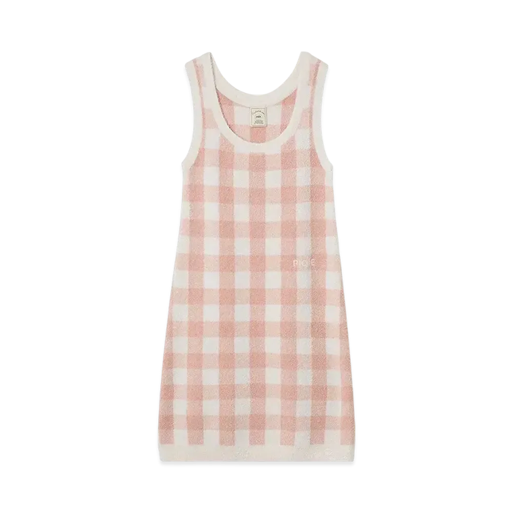 GELATO PIQUE Check Jacquard Dress "Pink"