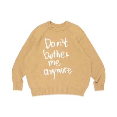 Wasted Youth Knit Sweater "Beige"