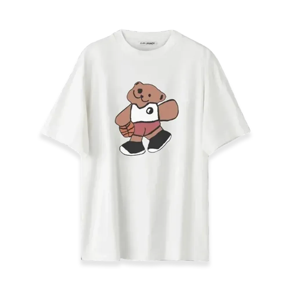 OUR LEGACY Work Shop Bear Box T-Shirt "White"