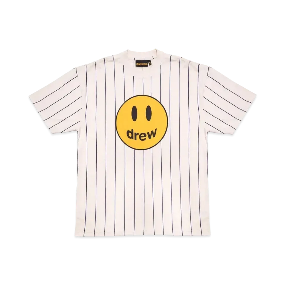 drew house mascot ss tee "Navy Pinstripe"