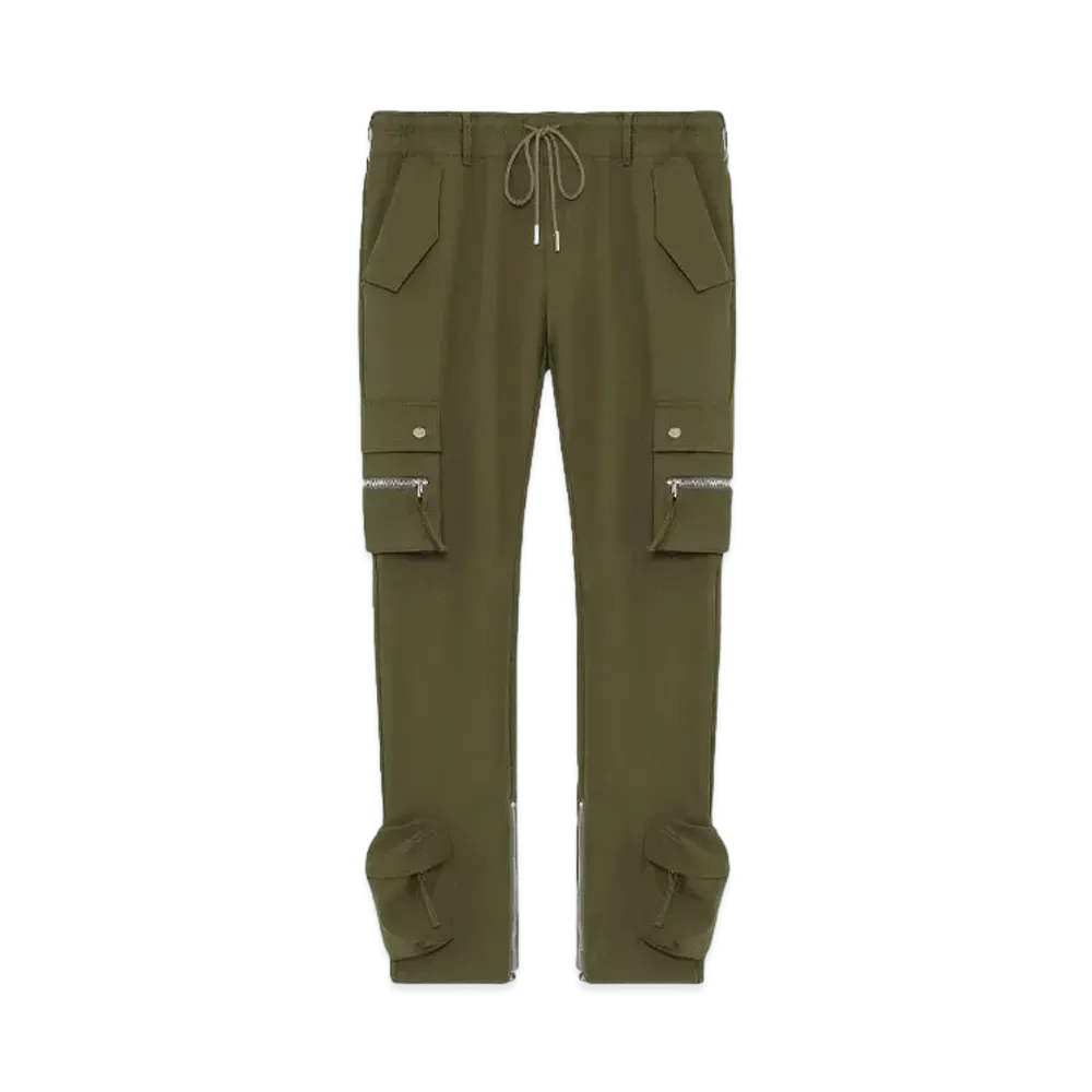MLVINCE TYPE-4 SLIM STRETCH CARGO PANTS "OLIVE"