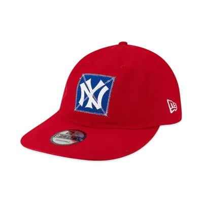 NEW ERA x Polo Ralph Lauren x MLB 9Forty Long Visor Unstructured Cooperstown New York Yankees "Red"
