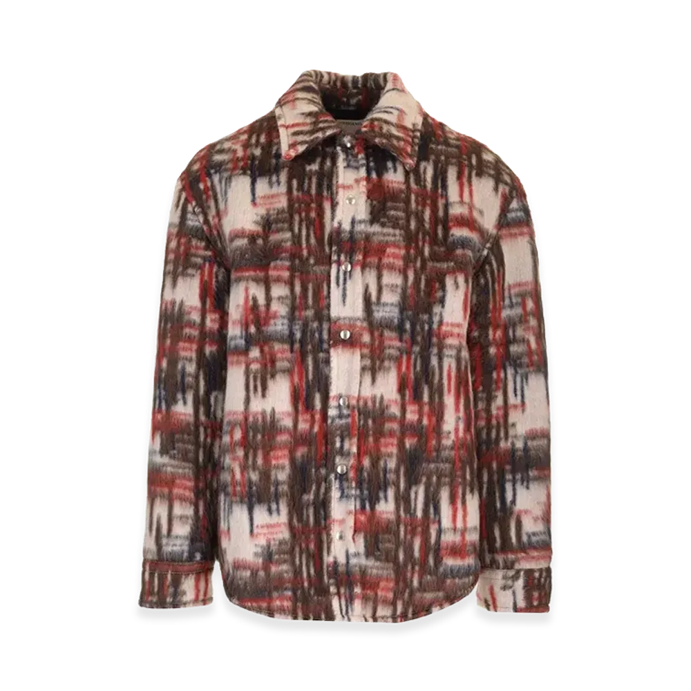 Bottega Veneta Brushed Alpaca Overshirt "Multicolor"