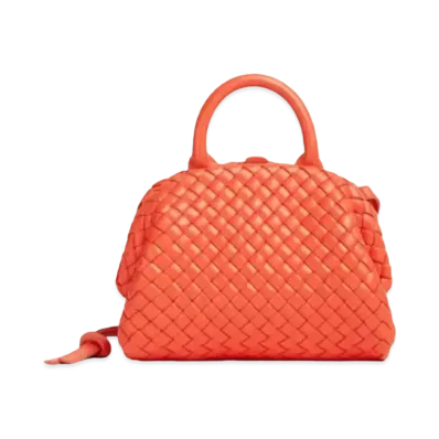 Bottega Veneta Top Handle Leather Mini Bag "Sunburst"