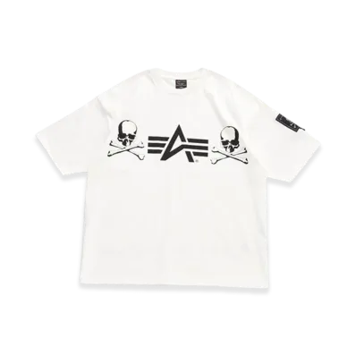 mastermind WORLD x Alpha Industries Tee "White"
