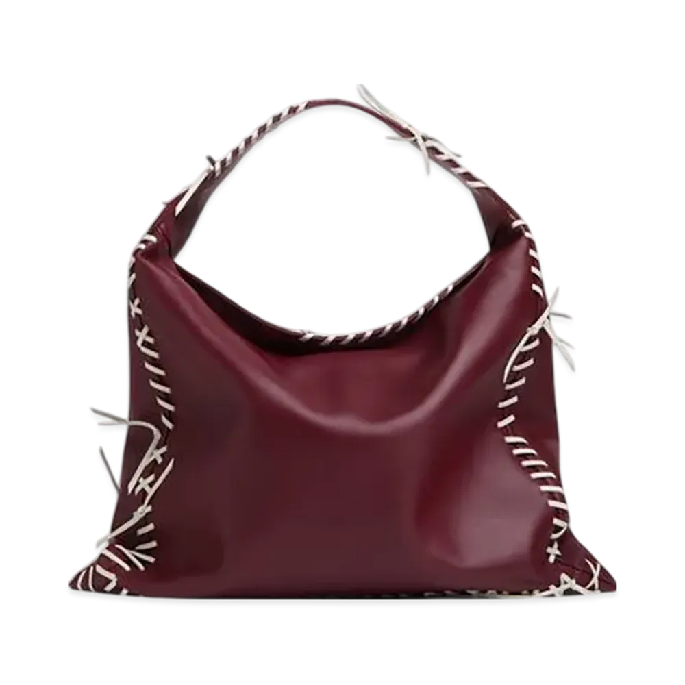 Bottega Veneta Large Hop "Barolo/Chalk"