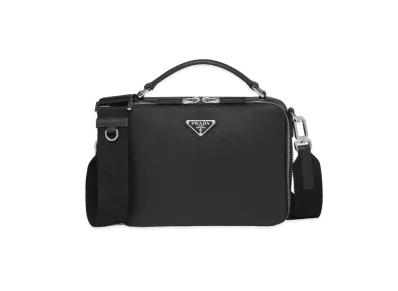 PRADA Prada Brick Saffiano Leather Bag "Black"