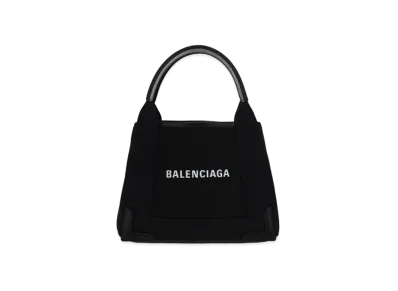BALENCIAGA Navy Small Cabas "Black"
