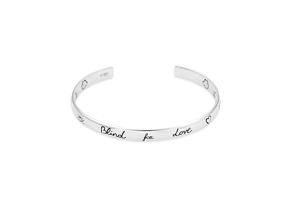 GUCCI Blind For Love Bracelet In Silver