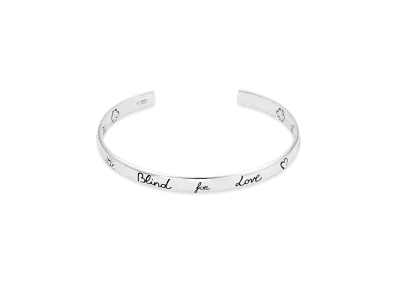 GUCCI Blind For Love Bracelet In Silver
