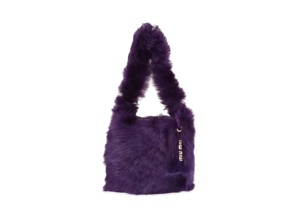 MIU MIU Shearing Bucket Bag "Purple"