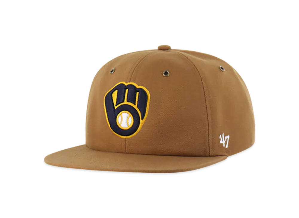 47 x Carhartt Milwaukee Brewers Captain RL Relaxed Fit "Brown"