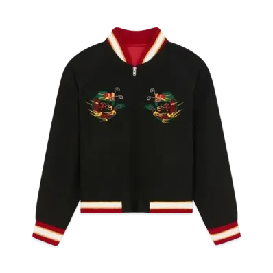 KENZO 'YEAR OF THE DRAGON' Embroidery Souvenir Jacket Unisex "Black"