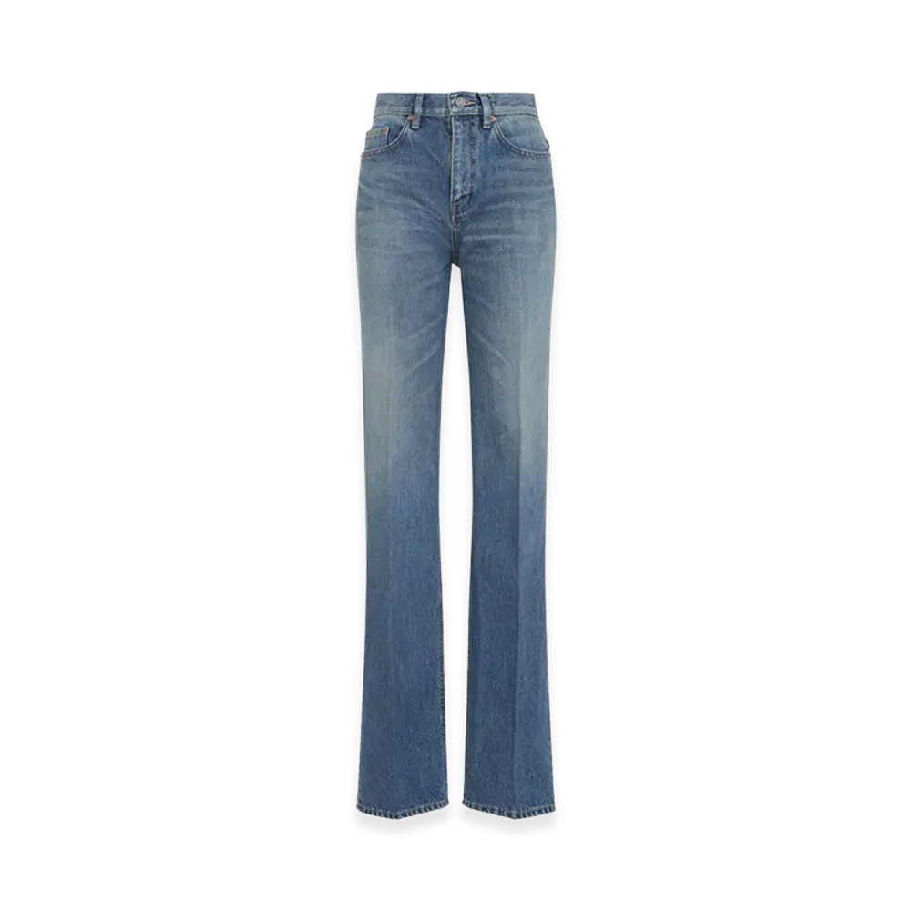 Saint Laurent Women's 'Yves' Jeans "Blue"