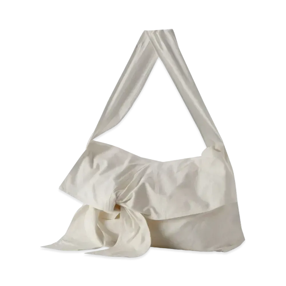 Yohji Yamamoto Y's NO.11 CANVAS TIED BAG "Off White"