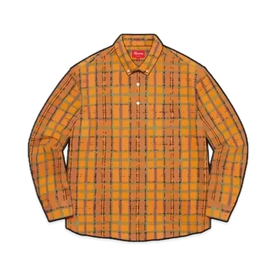 Supreme Pullover Plaid Flannel Shirt "Gold"