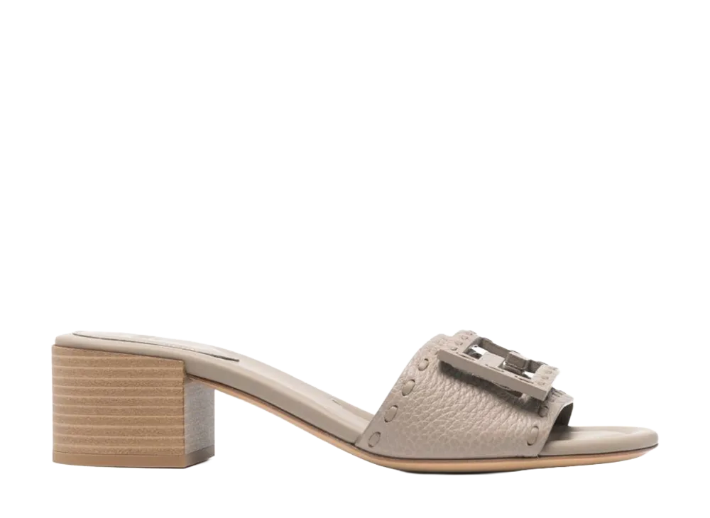 FENDI Women's Baguette Sandals "Dove Grey"