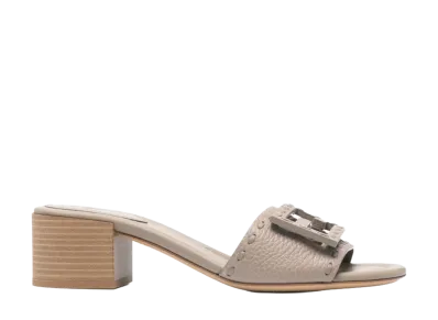 FENDI Women's Baguette Sandals "Dove Grey"