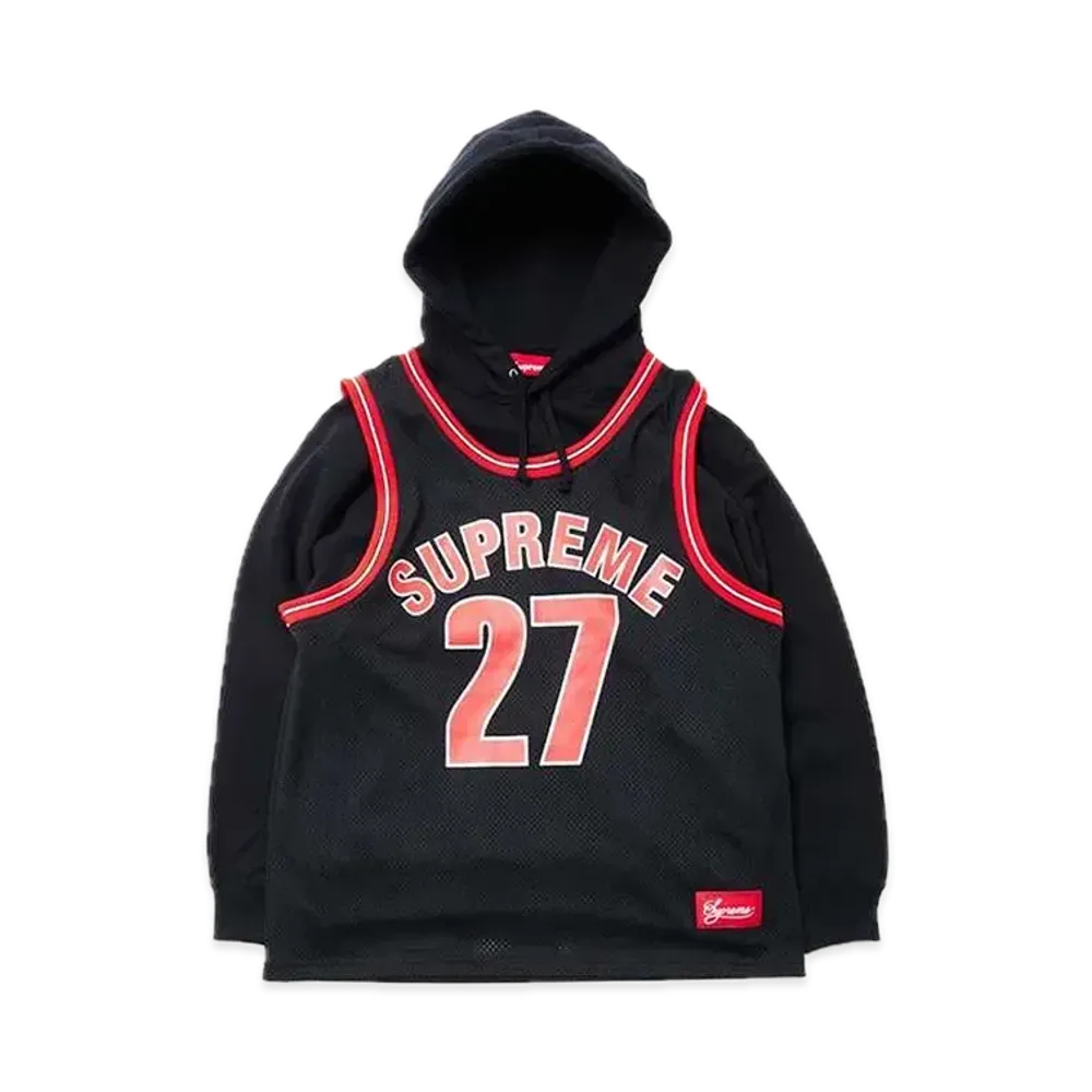 Supreme Basketball Jersey Hooded Sweatshirt 
