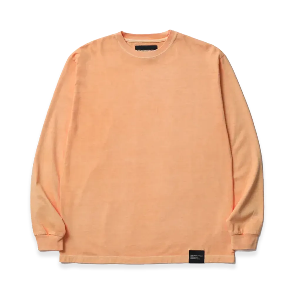 NEIGHBORHOOD Pigment Dyed Crewneck LS "Orange"