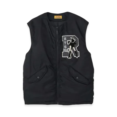 HYSTERIC GLAMOUR HYS Rock Emblem Oversize Vest "Black"