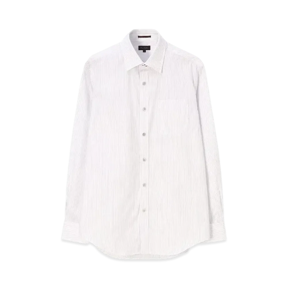 Paul Smith Alternate Stripe Dress Shirt "Ivory"