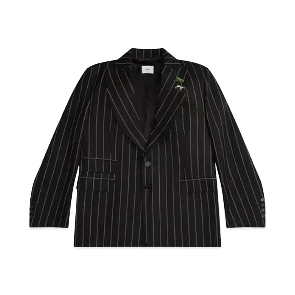 RHUDE Oversized Pinstripe Blazer "Black"
