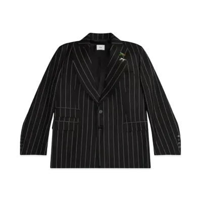RHUDE Oversized Pinstripe Blazer "Black"