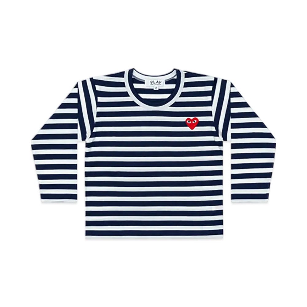 PLAY COMME des GARCONS Kids T-Shirt "Navy/White"