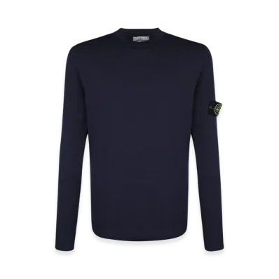 Stone Island 591A1 Stretch Wool Crewneck Knit - 20FW "Marine Blue"