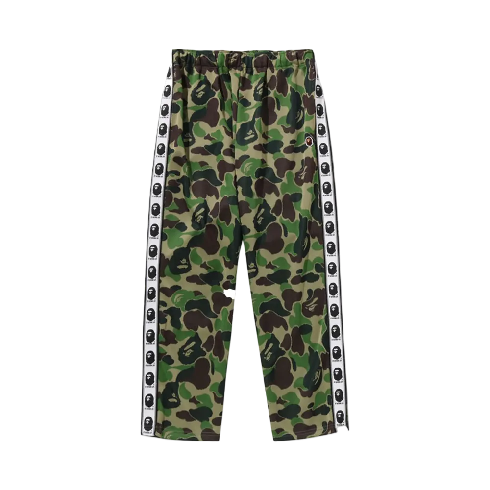 A BATHING APE Abc Camo Relaxed Fit Track Pants "Green"