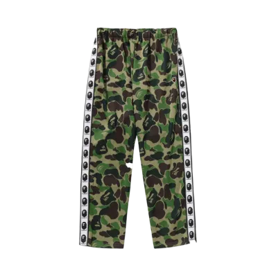 A BATHING APE Abc Camo Relaxed Fit Track Pants "Green"