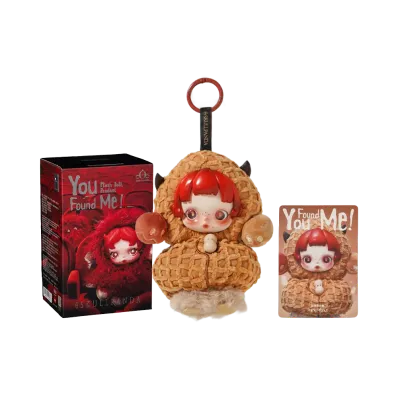 POP MART SKULLPANDA You Found Me! Series Plush Doll Pendant Pranky Peanut